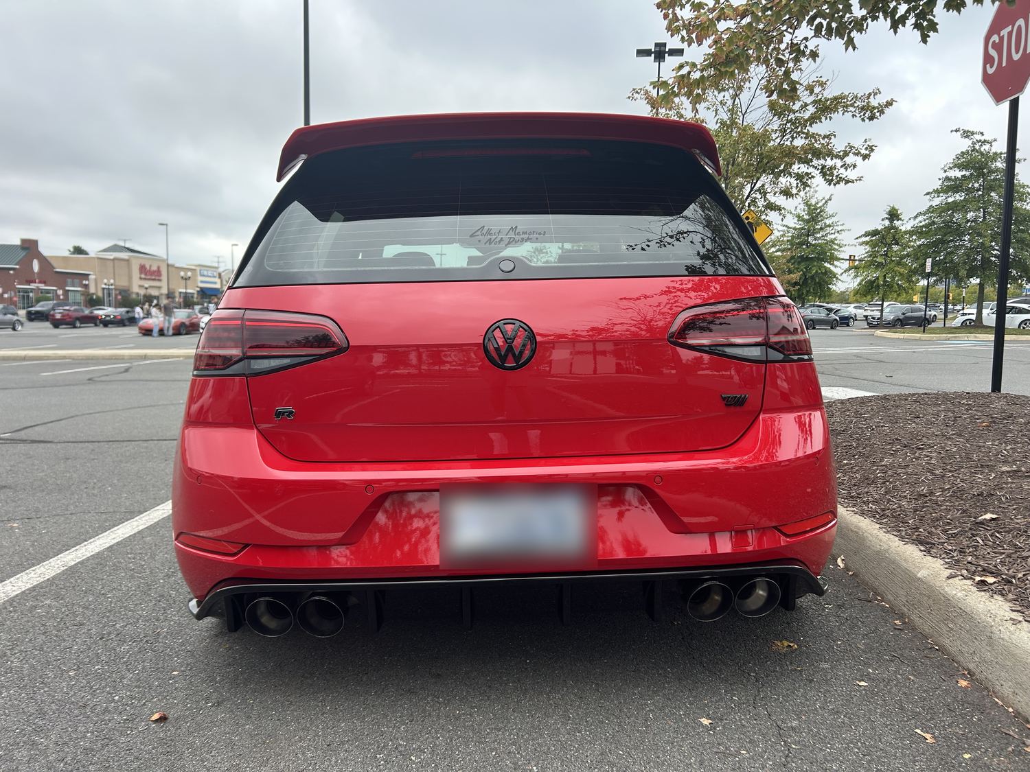 Quad outlets and a rear diffuser treatment. Manufacturer unknown.